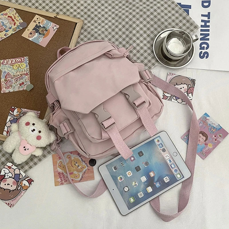 Kawaii Dream Mini Backpack 🎒✨ - Cute & Functional Crossbody Bag for Girls! 🌟💖 - Pixie Quill