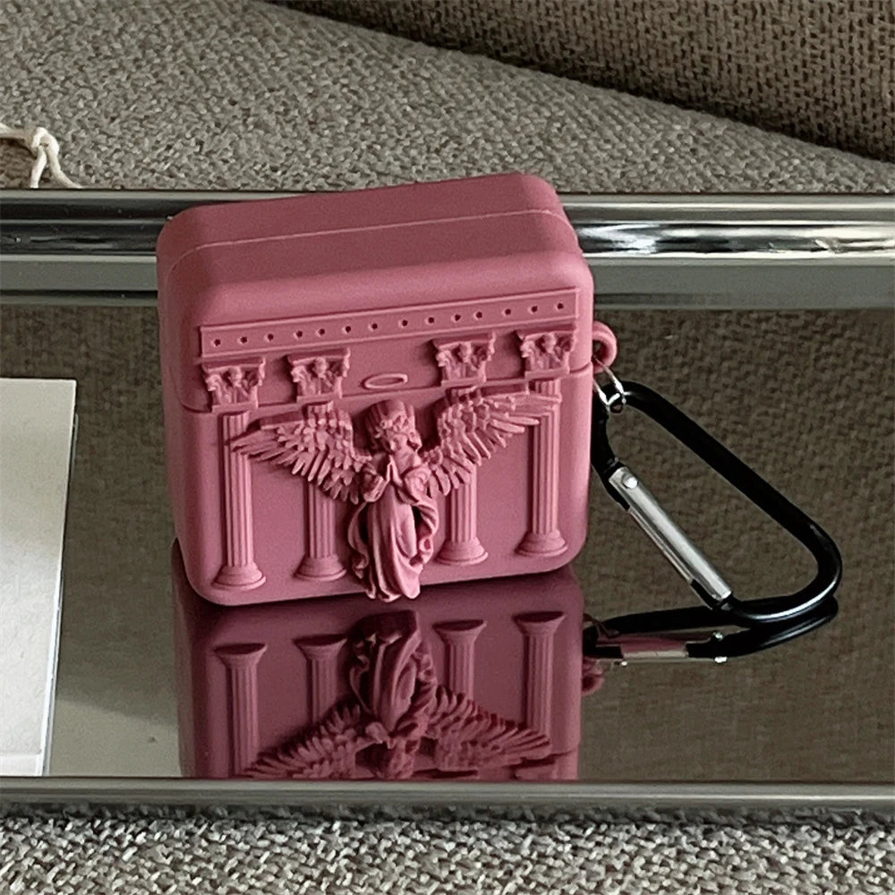 🥰 Adorable 3D Love Heart Robot Silicone Case for AirPods 💖 - Cute & Protective Cover for All Models! 🎧✨ - Pixie Quill