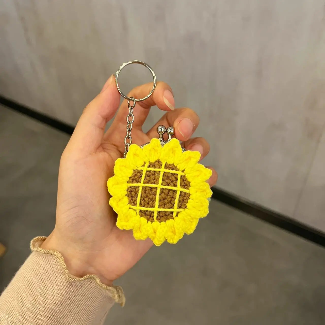 Charming Crochet Animal Keychain Bag Rabbit Plush Pendant Handmade 🧶🐰