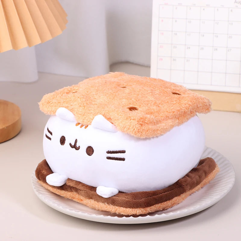 Chubby Cookie Cat Cuddle Buddy 🐱🍪 Plush Pillow Pals! - Pixie Quill