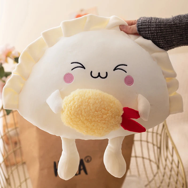 🥟 Cute Dumpling Plushie Buddy ✨ Cozy Pillow Pal for Fun Room Decor! - Pixie Quill