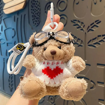 Brown Bear Plush Pendant Bag Charm Cute Hangings for Bags 🐻🧸