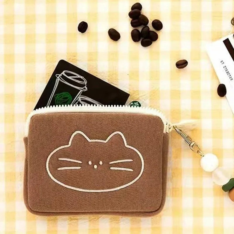 Kawaii Cat Charm Wallet 🐱💖 | Adorable Short Card Holder for Sweet Girls ✨