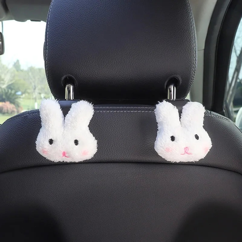 Kawaii Bear Car Seat Back Hooks 🐻✨ - 2PCS Adorable Organizer Hangers for Bags & Accessories! 🚗💖