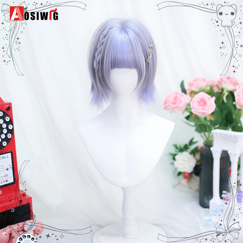 Cute Ombre Blonde & Black Double Ponytail Lolita Wig 🎀✨ - Kawaii Cosplay Hair with Bangs for Harajuku Style! 💖👸