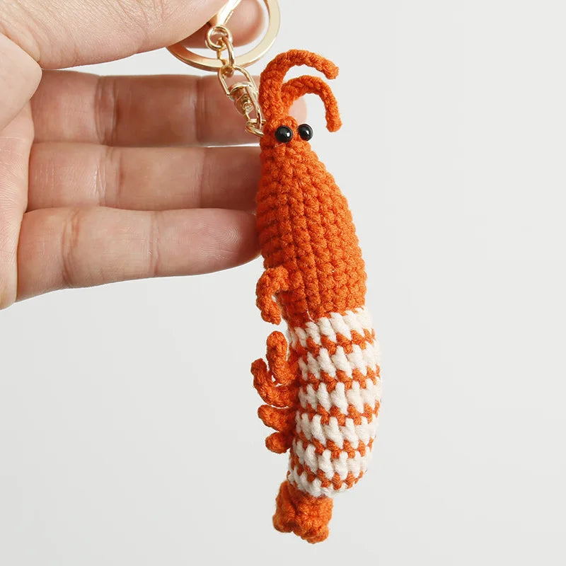 Cute Clown Fish Crochet Keychains For Bags, Handmade Goldfish Charm 🧶🐠