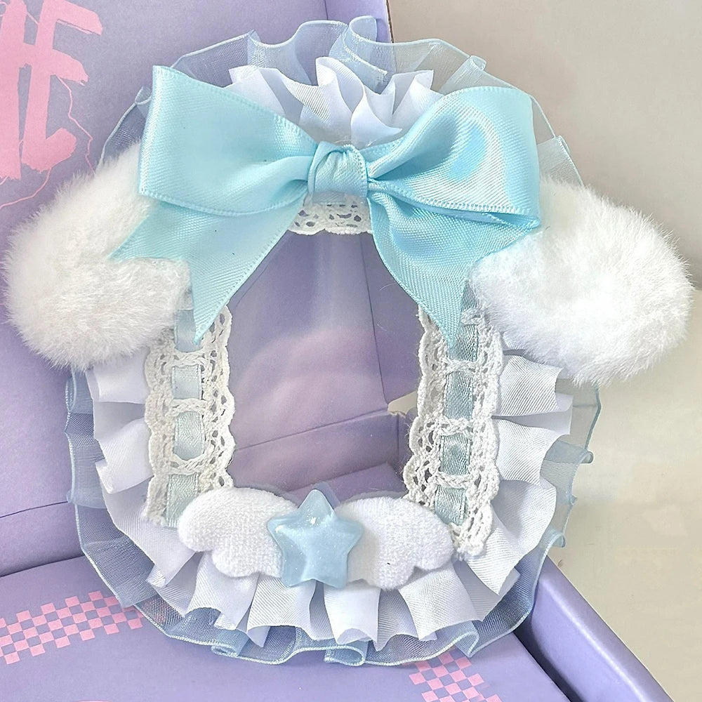 3 Inch Toploader Ruffle Fabric Photo Card Sleeves Lace Photocards Kpop 📷💖