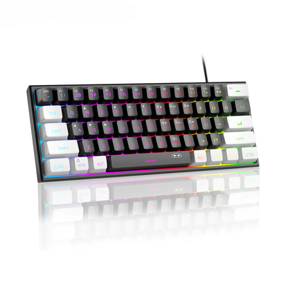 Kawaii Magic: MageGee TS91 Mini 60% RGB Keyboard 🎀✨ - Adorable Compact Membrane Keyboard for Gamers & Typists 💖🌈