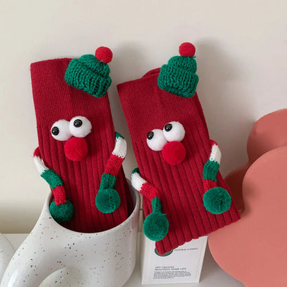 Cute Christmas Cartoon Socks For Women Mid Calf Cozy Gift 🧦🎄🎁