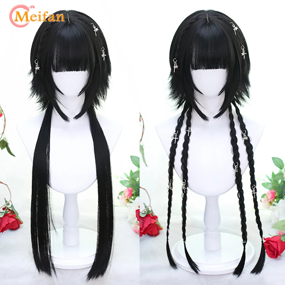 Kawaii Ombre Pink & Blonde Long Straight Wig 🎀✨ - Cute Lolita Cosplay Hair for Parties & Halloween! 🌸🖤