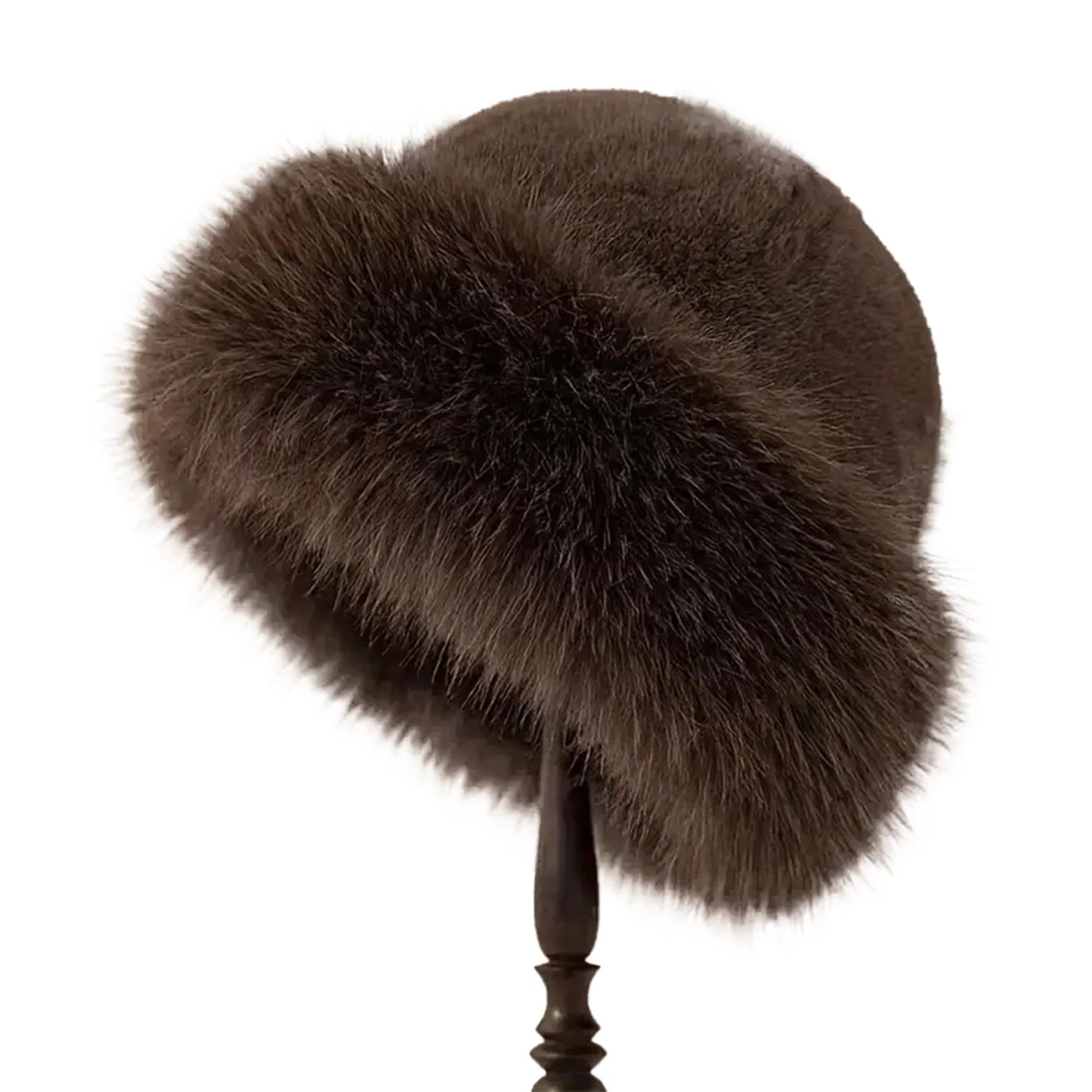 Fluffy Plush Fur Hat Beanie Warm Thick Mongolian Style for All Seasons ❄️