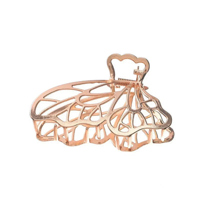 Kawaii Golden Butterfly Hair Claws 🦋✨ | Adorable Hollow Out Clips for Stylish Women 💖🌟