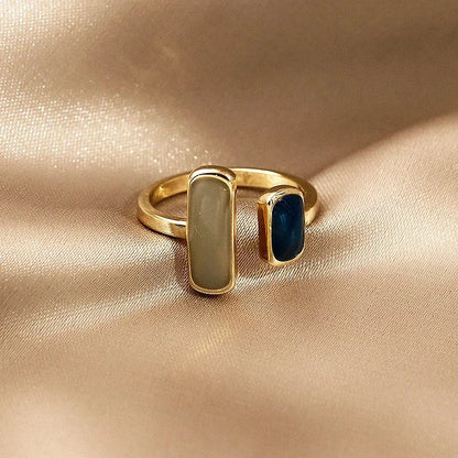 Kawaii Love Crystal Ring 💖✨ - 14K Gold Plated Heart Design for Elegant Daily Wear! 🌟💍