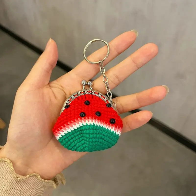 Charming Crochet Animal Keychain Bag Rabbit Plush Pendant Handmade 🧶🐰