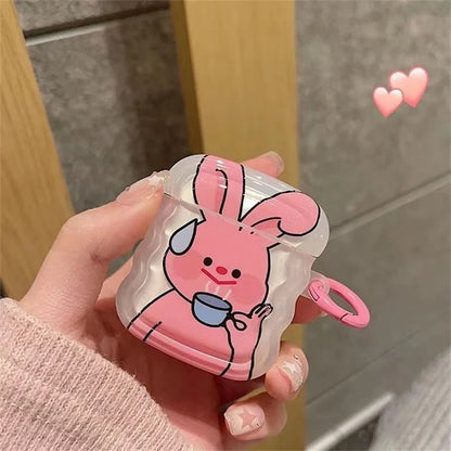 ✨ Cute Cartoon Star & Moon AirPods Pro 2nd Case 🌙💖 Adorable Soft TPU Cover with Keyring for All Models 🎧✨ - Pixie Quill