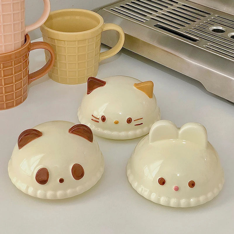 Kawaii Animal Mug 🌟 Adorable Cat, Bunny & Bear Ceramic Cup 🐾 Perfect for Tea & Coffee Lovers 💖 350ml Delight!