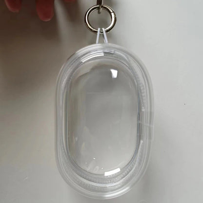 Transparent Jewelry Organizer Pouch With Keychain Dustproof Cute Doll Style 🎀💖
