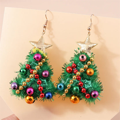 Whimsical Christmas Drop Earrings For Women Tree Deer Santa Dangle Jewelry 🎄✨