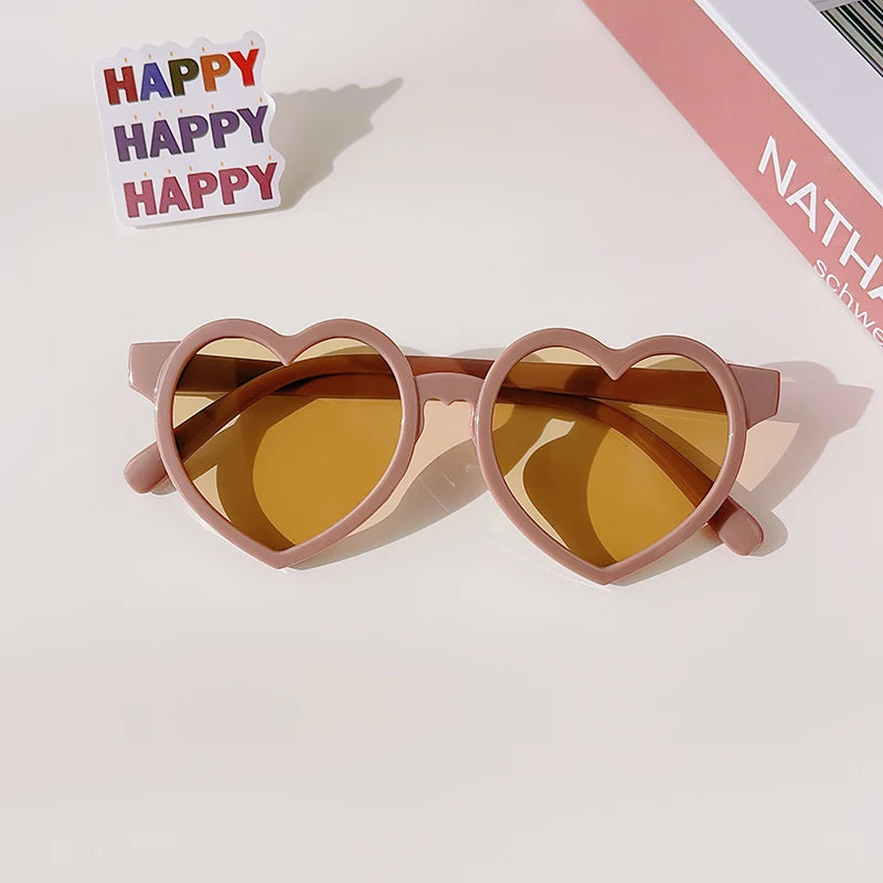 Cute Kawaii Kids' Heart-Shaped Sunflower Rabbit Ears Sunglasses 🌼🐇 | Polarized UV400 for Little Adventurers! 🕶️✨