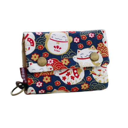 Kawaii Canvas Coin Pouch 🌈✨ | Cute Cartoon Key Organizer Wallet for Girls 💖🎒 | Adorable Mini Money Bag!