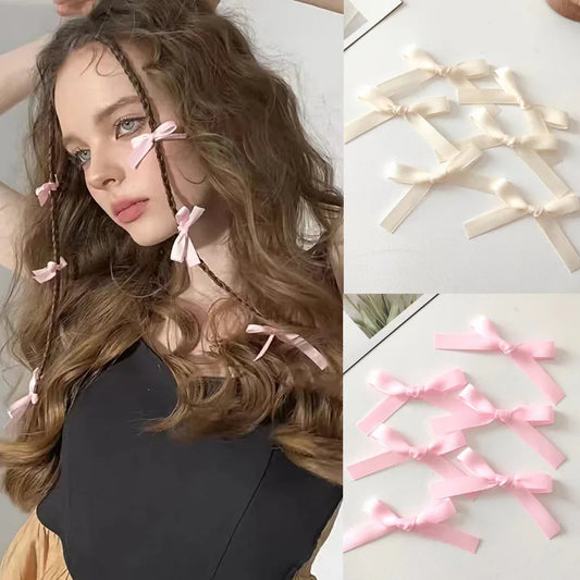 🌸 Sweet Bowtastic Hair Clips - 2Pcs Mini Ballet Bliss for Girls 🎀✨