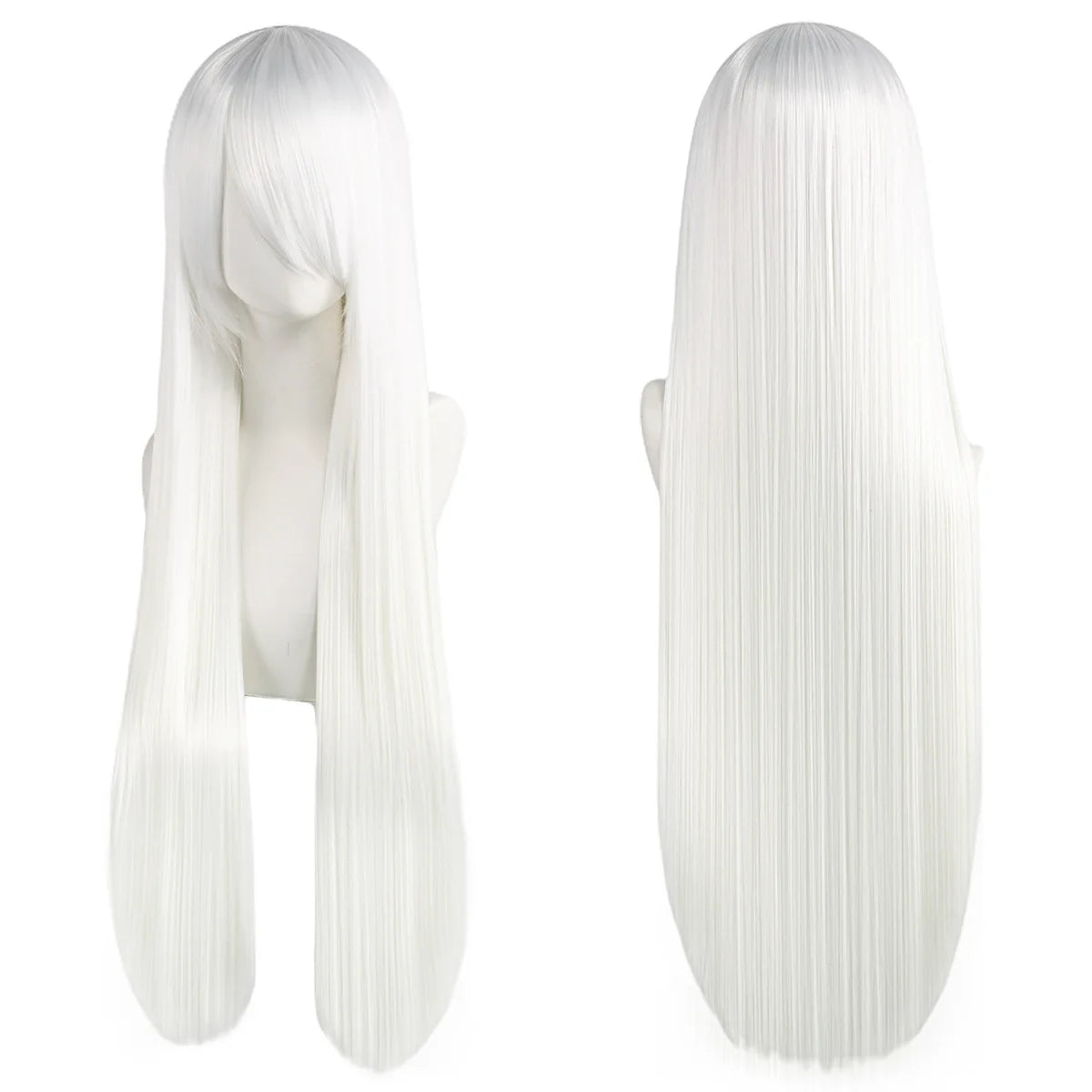 Cute Lolita 80 Centimeter White Purple Wig With Bangs For Cosplay 😻💜