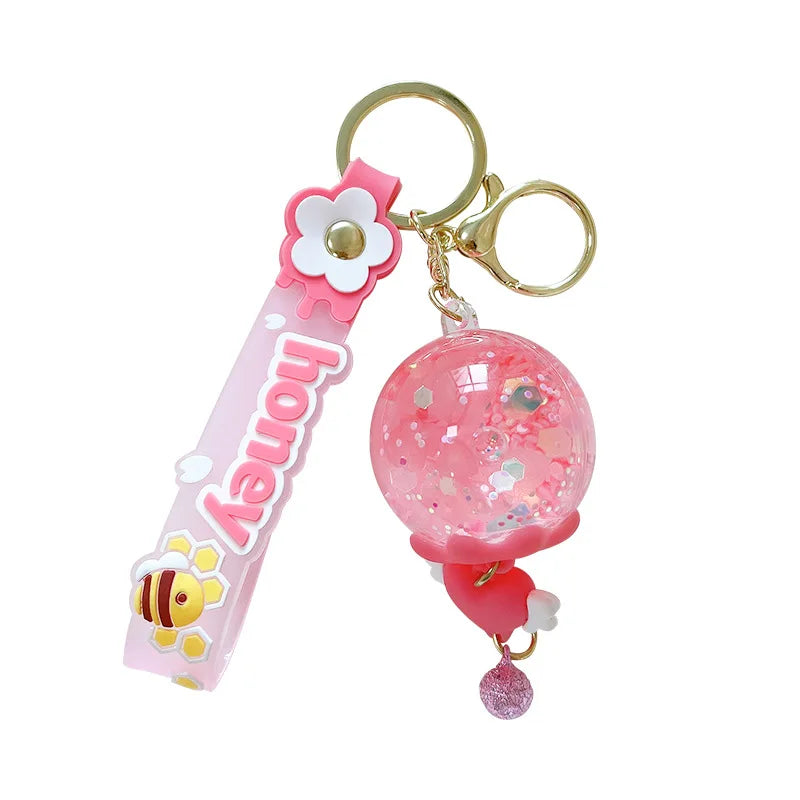 Charming Flower Power 🌼✨ Dreamy Chime Keychain for Sweet Souls! 💖🗝️ - Pixie Quill