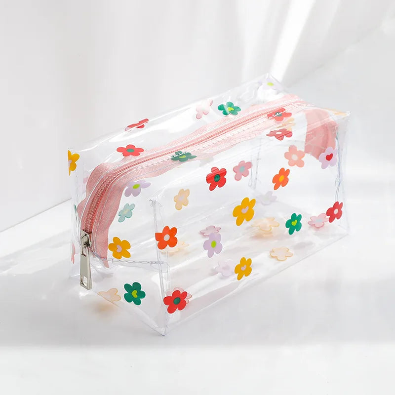 ✨Cute & Clear Pencil Paradise: Waterproof PVC Bag for School & Travel! ✨✏️💖 - Pixie Quill