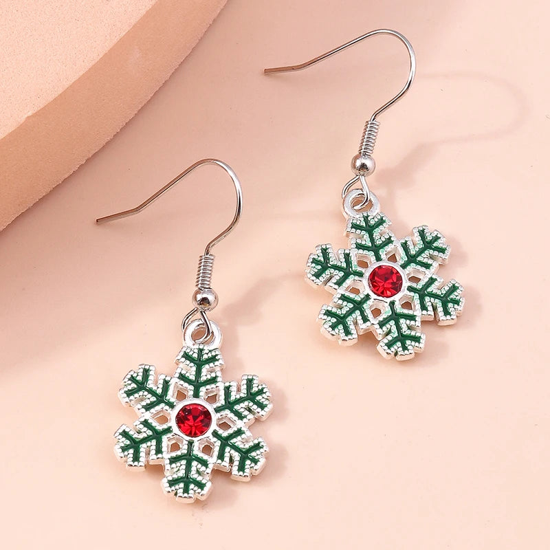 Whimsical Christmas Drop Earrings For Women Tree Deer Santa Dangle Jewelry 🎄✨