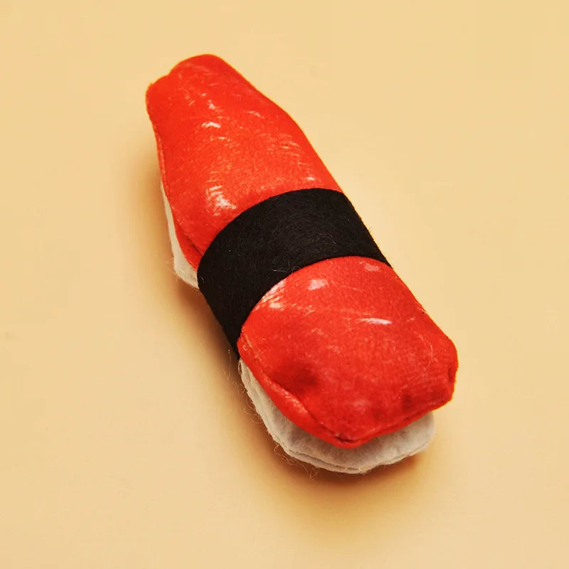 Kawaii Catnip Sushi Plush Toy 🍣🐱 - Soft & Chew-Resistant Delight for Cats & Kittens! 🌟✨