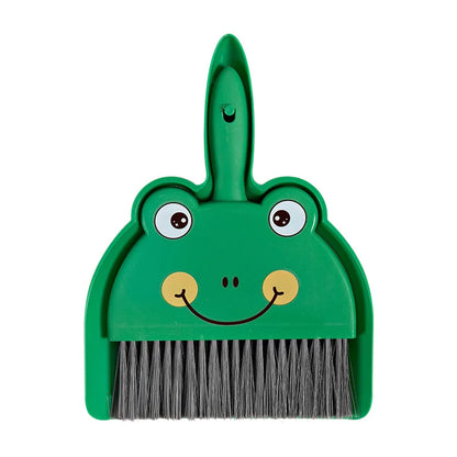 Kawaii Mini Broom & Dustpan Set 🐰✨ – Adorable Animal Design for Fun Cleaning! 🧹💖