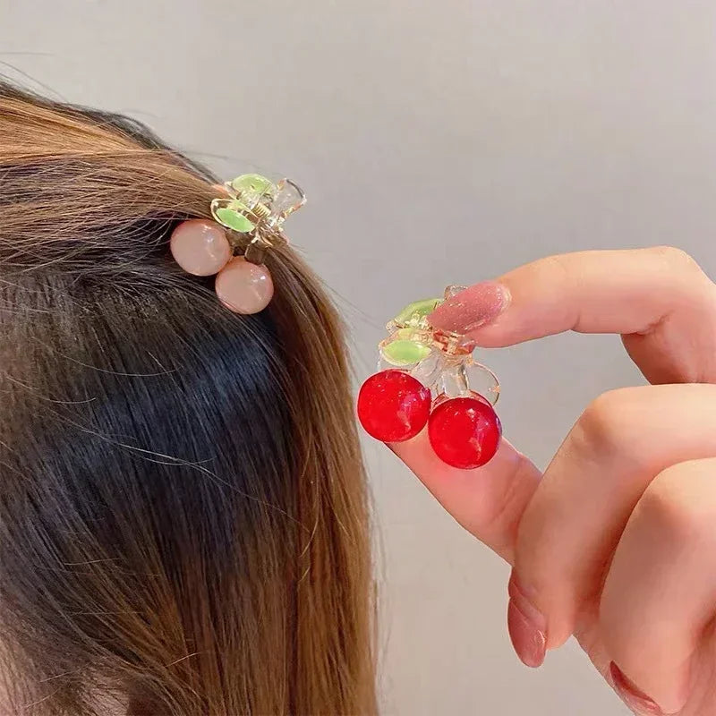 Kawaii Cherry Blossom Hair Claws 🍒🌸 | Cute Hair Clips for Women & Kids | Adorable Hair Accessories & Gifts