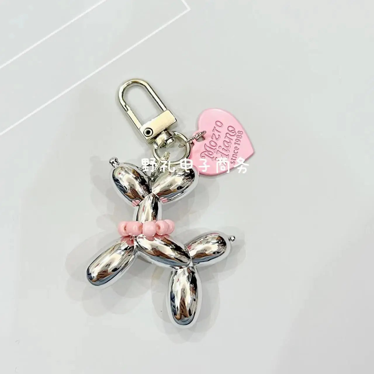 Kawaii Balloon Dog Keychain Models for Girls Sweet Ins Style Balloon Dog Phone Chain Key Buckle Accessories Bag Pendant Toys New