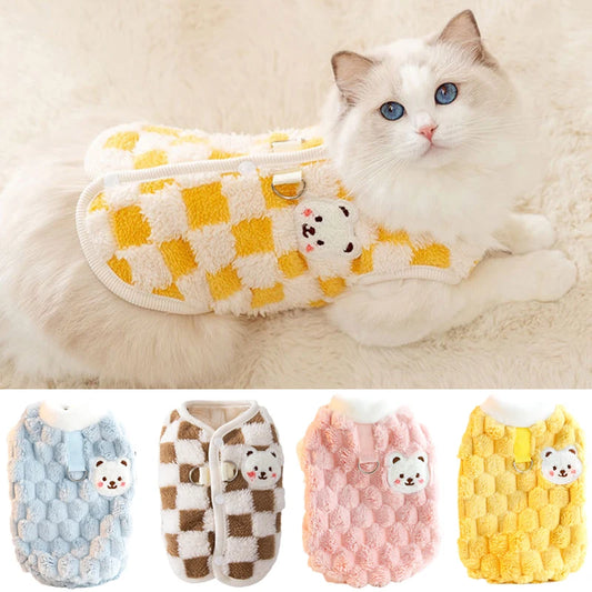 Cozy Cuddle Cardigan for Hairless Cats 🐾✨ - Adorable Sphynx Sweater with Buckle!