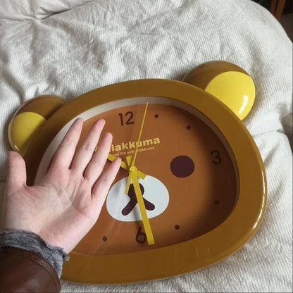 Bear Quartz Wall Clock 🐻✨ | Cute Mute Seconds Cartoon Decor for Your Bedroom 🌙🕒