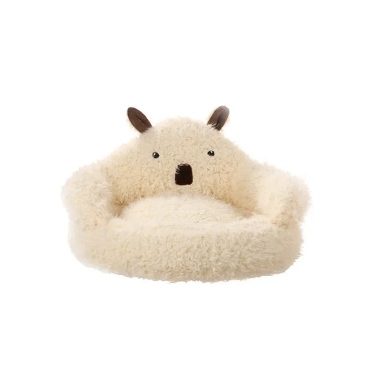 ✨ Cozy Alpaca Cat Cuddle Bed 🐾 - Winter Warmth for Happy Naps! 💤