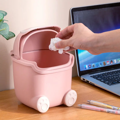 Adorable Kawaii Desktop Trash Can 🗑️✨ | Cute Mini Rubbish Bin for Home & Office 🏠🖊️ | Perfect Kids Room Decoration 🌟