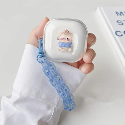 🥰 Adorable Cartoon Earbud Case 🎀 for Samsung Galaxy Buds | Cute Silicone Cover with Bracelet Charm 🌟 - Pixie Quill