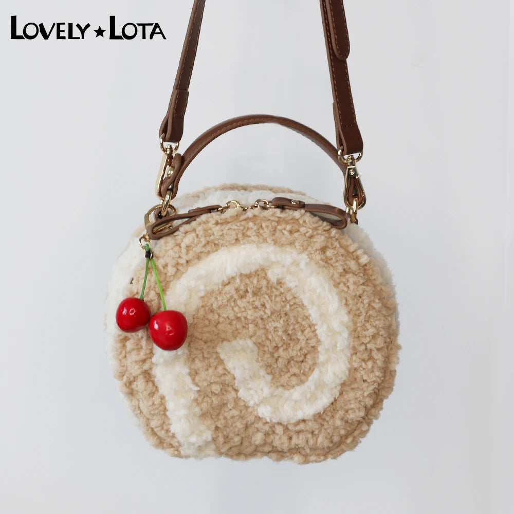 Kawaii Circular Lolita Crossbody Bag 🎀✨ Sweet Cure Handbag for Girls – Stylish JK Uniform Shoulder Bag 👜💖