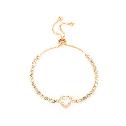 Kawaii Sparkle ✨ Cute Gold Color Tennis Bracelets with Colorful Cubic Zirconia for Women & Girls 🎀 Perfect Party Jewelry Gifts!