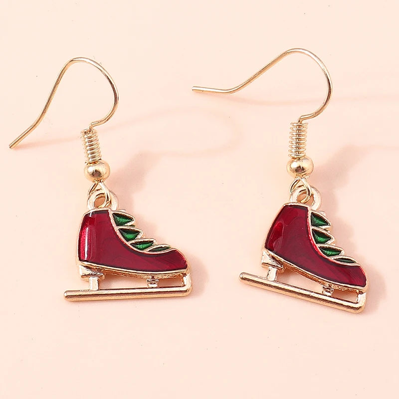 Whimsical Christmas Drop Earrings For Women Tree Deer Santa Dangle Jewelry 🎄✨