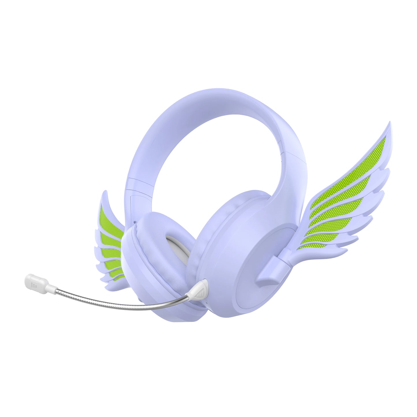 Kawaii Winged Bluetooth Headphones 🎶✨ Hi-Fi Stereo 🎧 Game On! 🎮 Noise-Canceling Mic & App Control! 🌈