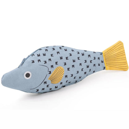 Adorable Fish Shape Pencil Case With Fishbone Lining 🐟 Pen Bag Coin Purse