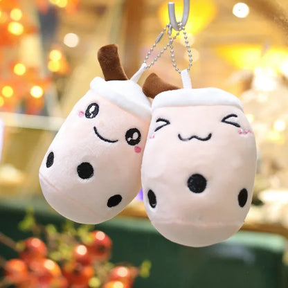 🥤 Bubble Tea Buddy Plush Keychain 🎀 Delightful Boba Companion for Your Bag! 🌟 Perfect Gift for Girls! ✨ - Pixie Quill