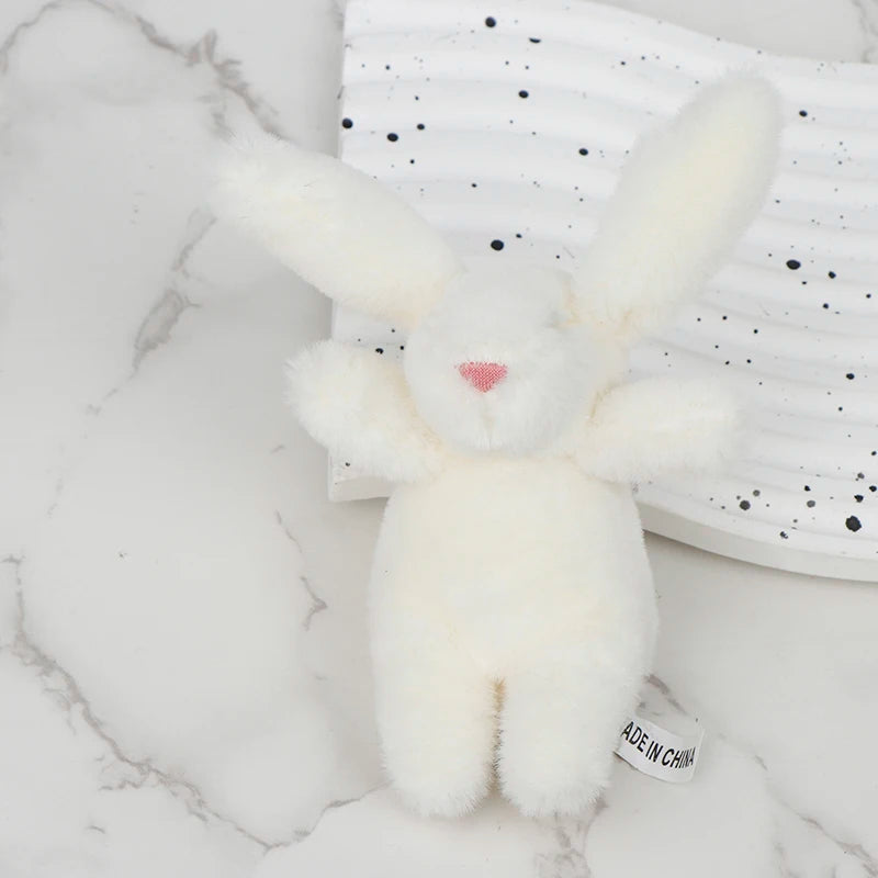 Kawaii Bunny Plush Keychain 🐇✨ Cute Soft Rabbit Doll for Bags & Gifts!