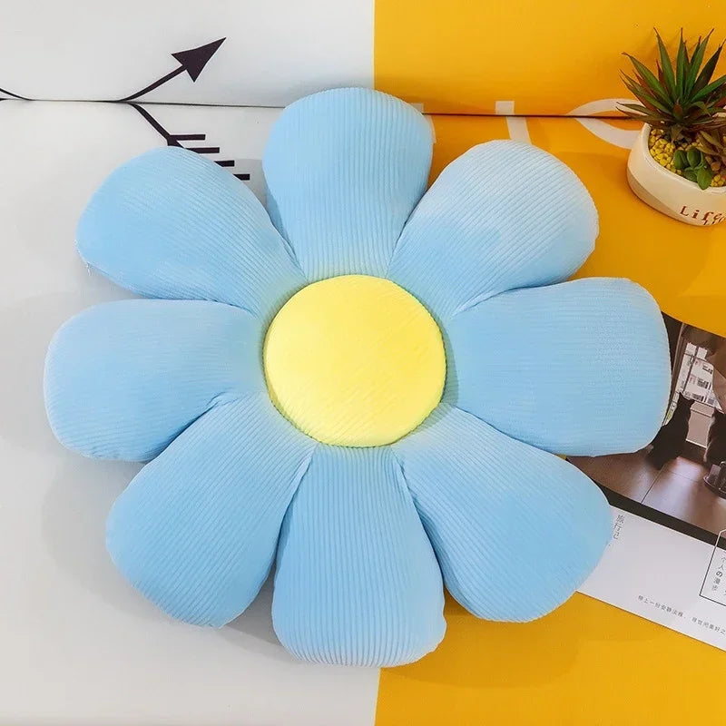 Daisy Dreamland Plush Pillow 🌼✨ Soft Flower Cushion for Kids & Home Decor 💖 - Pixie Quill