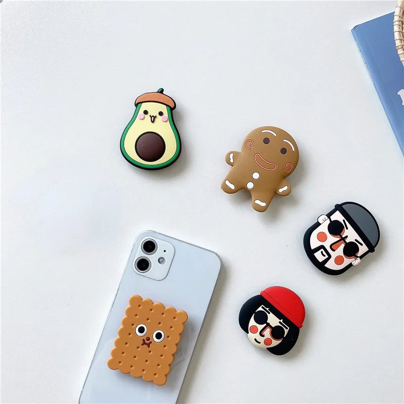 Adorable Cartoon Phone Grip & Stand 🌈✨ - Cute Accessory for iPhone & More! 📱💕 - Pixie Quill
