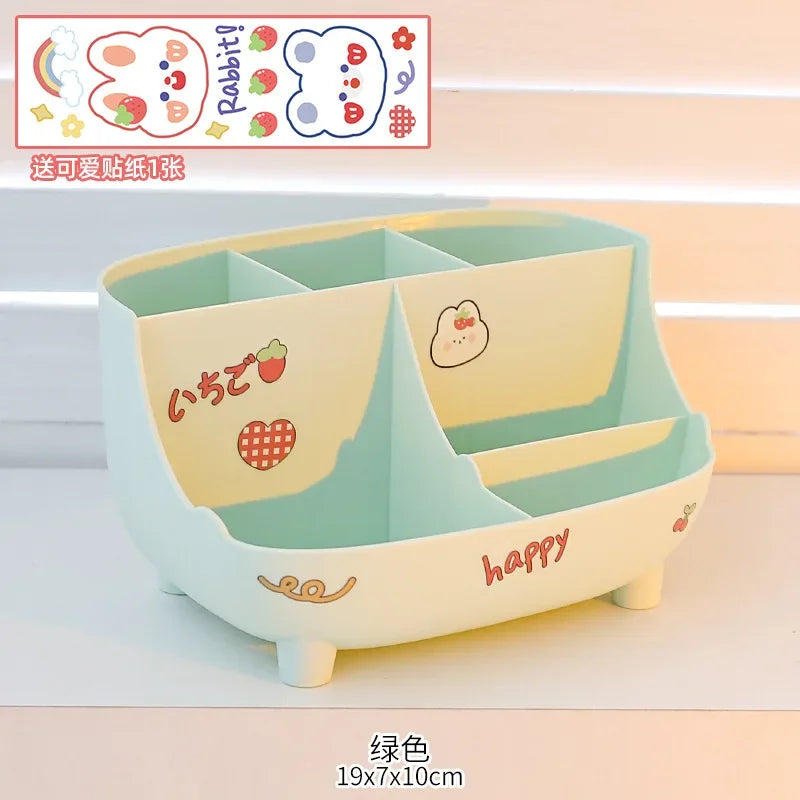 Adorable Kawaii Pen Holder 🎀 | Cute Japanese Stationery Organizer 🐱✨ | Creative Cartoon Storage Box for Students 📚💕