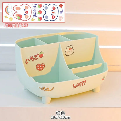 Adorable Kawaii Pen Holder 🎀 | Cute Japanese Stationery Organizer 🐱✨ | Creative Cartoon Storage Box for Students 📚💕