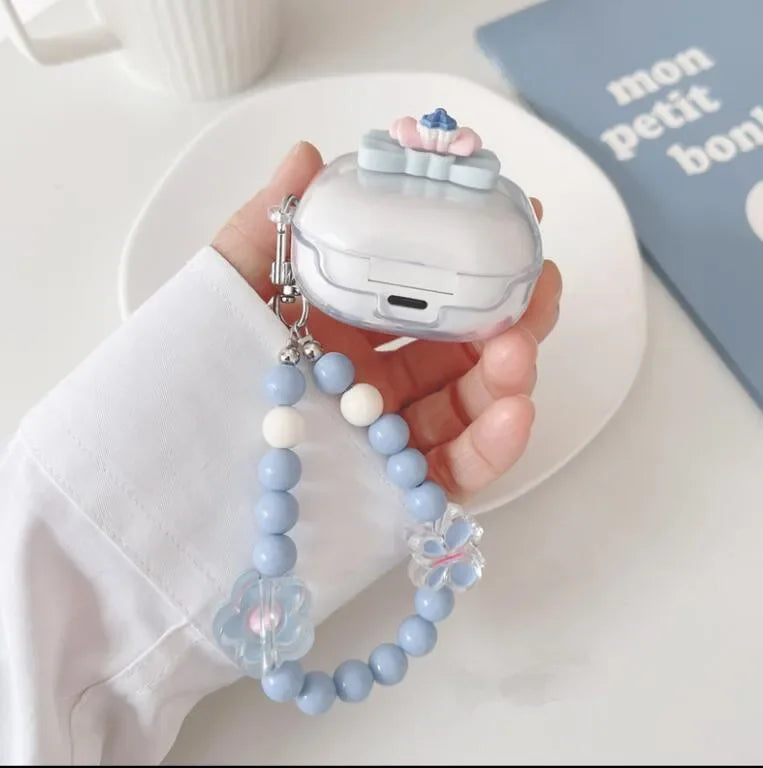 🥰 Adorable Cartoon Earbud Case 🎀 for Samsung Galaxy Buds | Cute Silicone Cover with Bracelet Charm 🌟 - Pixie Quill
